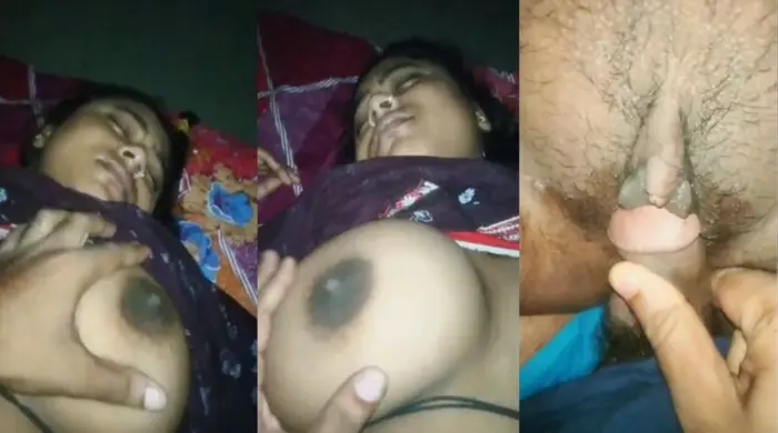 Desi Sleeping bhabhi’s Boobs Pressed and Fucked by Husband Video