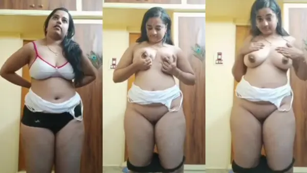 Moti Tamil Ladki ke Boobs aur Chut ka Closeup Dikha Video