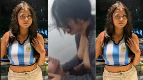 Sexy Bengali College Babe Riding in Restaurant Video