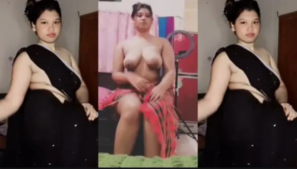 Sexy Bengali Tiktoker Press Boobs Dancing Fingering Video