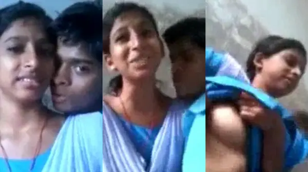 Teen College Couple Kissing and Boobs Sucking Video