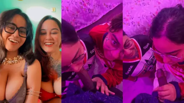 Twin Sisters Sunandini & Shinjini Threesome Video